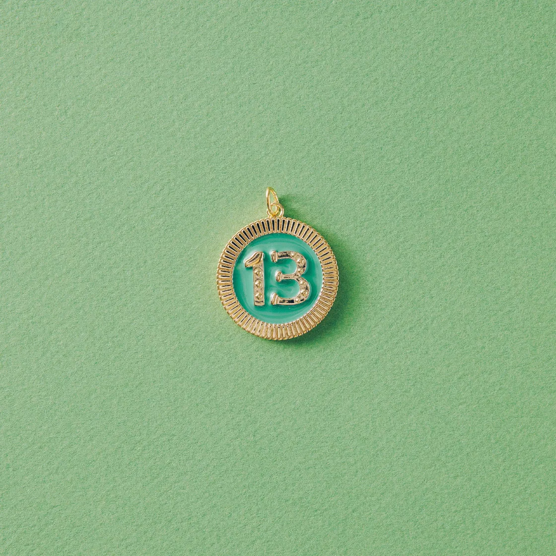 Lucky 13 Green Poker Chip sold by HART product image thumbnail 3