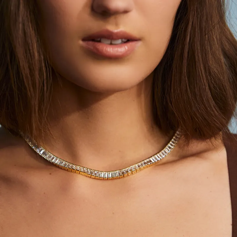 Baguette Tennis Necklace sold by HART product image thumbnail 2