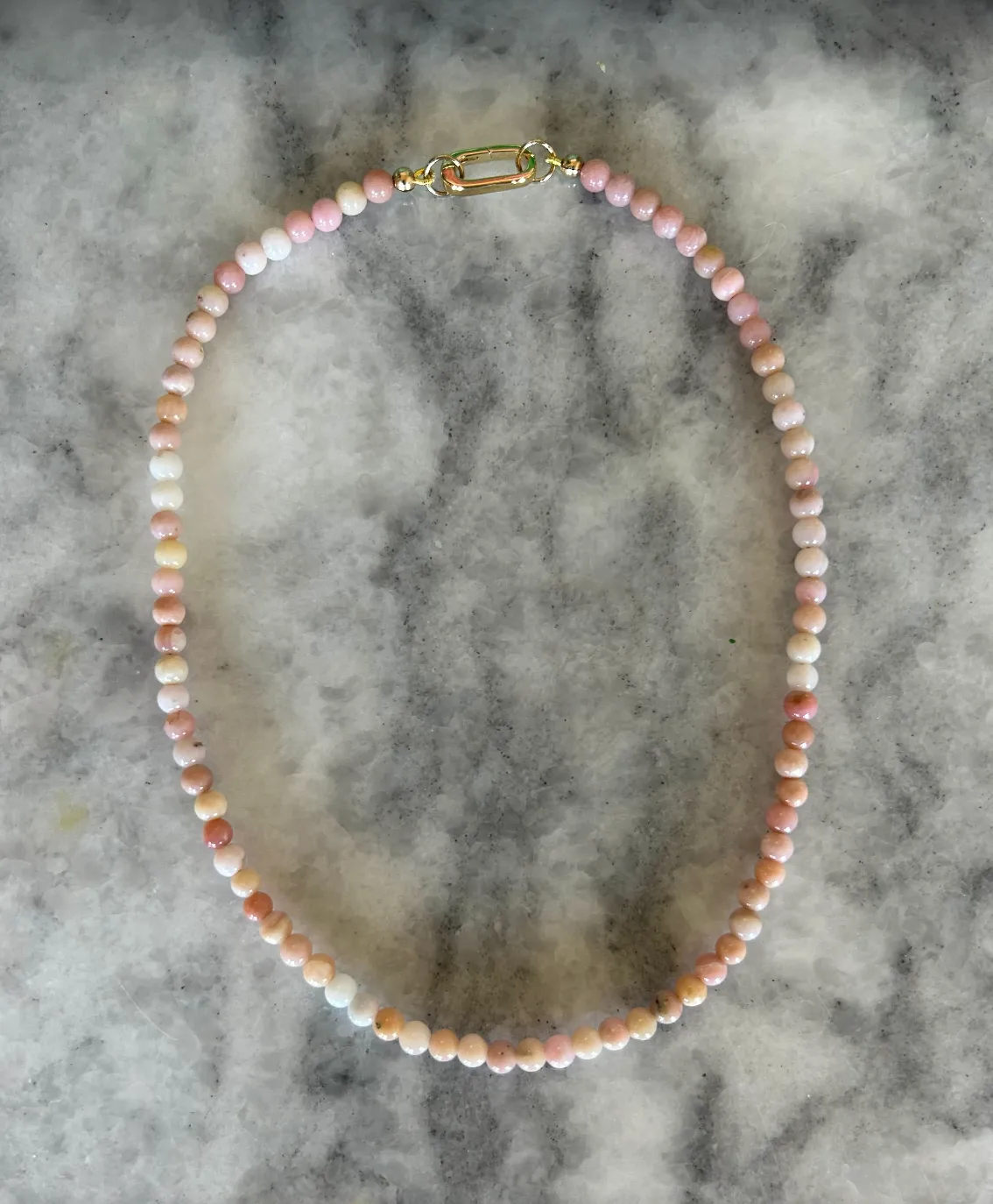 Teeny Pink Opal Gemstone Necklace sold by HART
