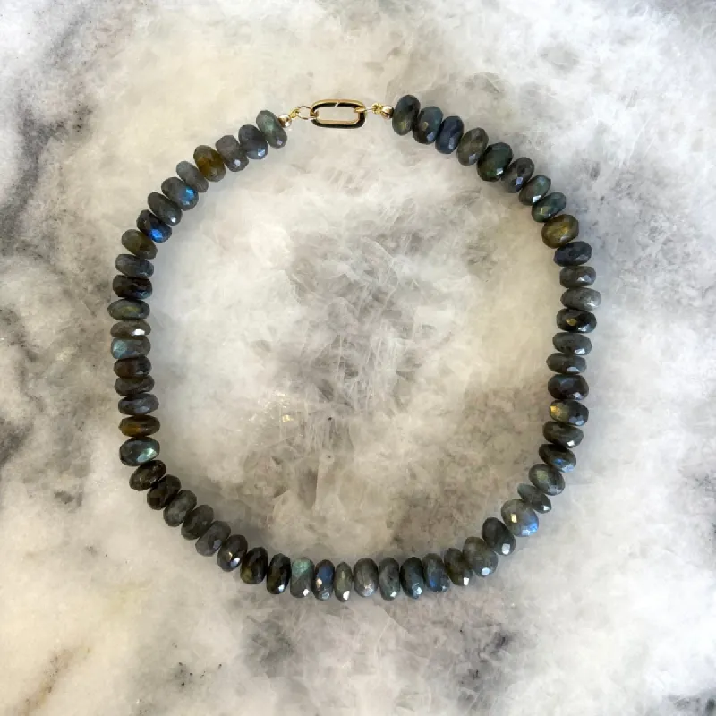 Large Labradorite Gemstone Necklace sold by HART