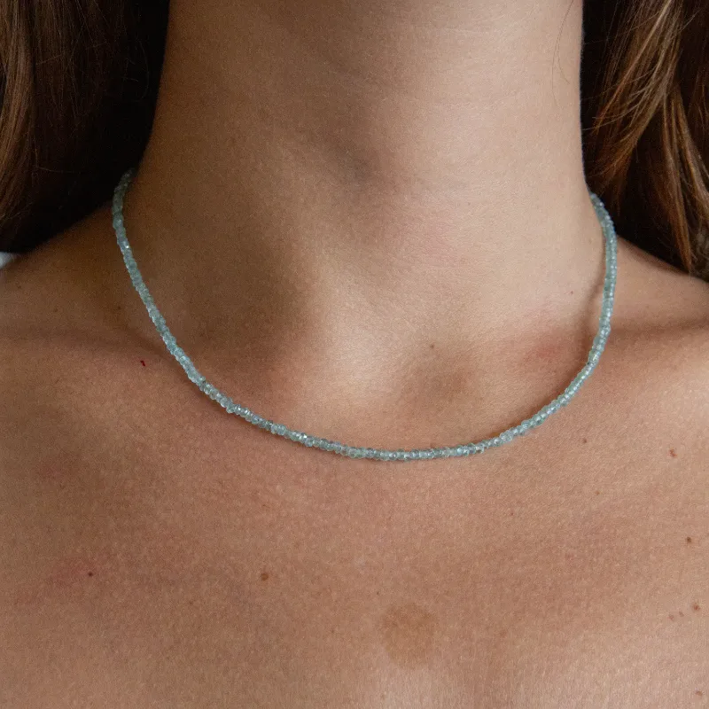 Teeny Blue Apatite Gemstone Necklace sold by HART product image thumbnail 2