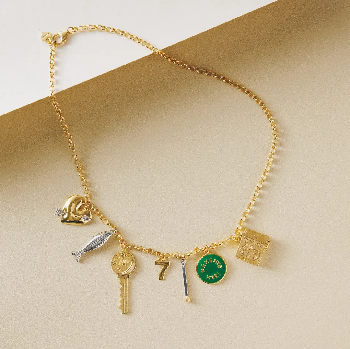 Asymmetric Loaded Charm Necklace sold by HART product image thumbnail 3