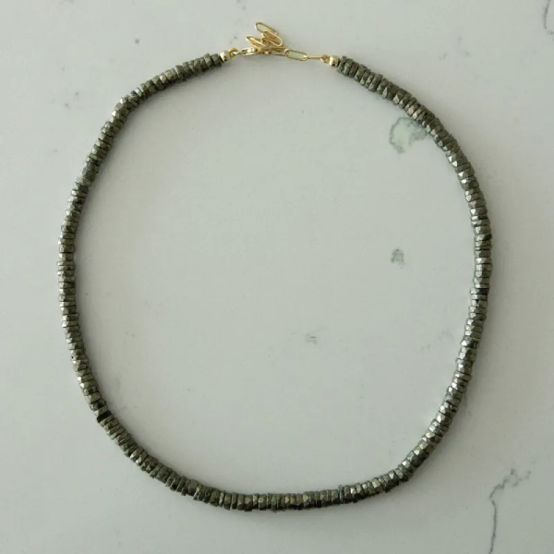 Pyrite Gemstone Necklace sold by HART