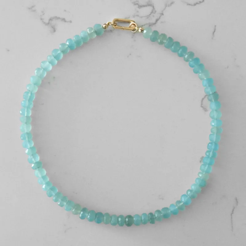 Blue Chalcedony Gemstone Necklace sold by HART