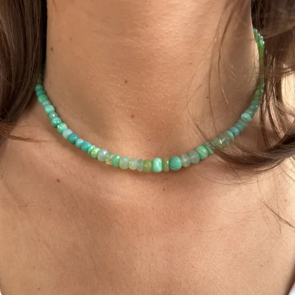 Small Chryso-Chalcedony Gemstone Necklace sold by HART product image thumbnail 2