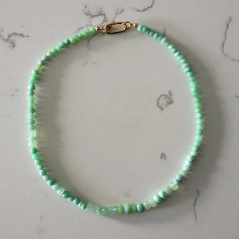 Small Chryso-Chalcedony Gemstone Necklace sold by HART