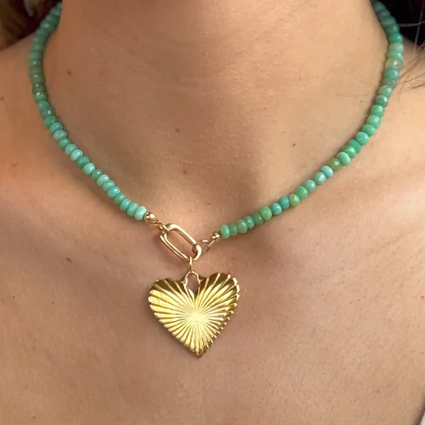 Small Chryso-Chalcedony Gemstone Necklace sold by HART product image thumbnail 3