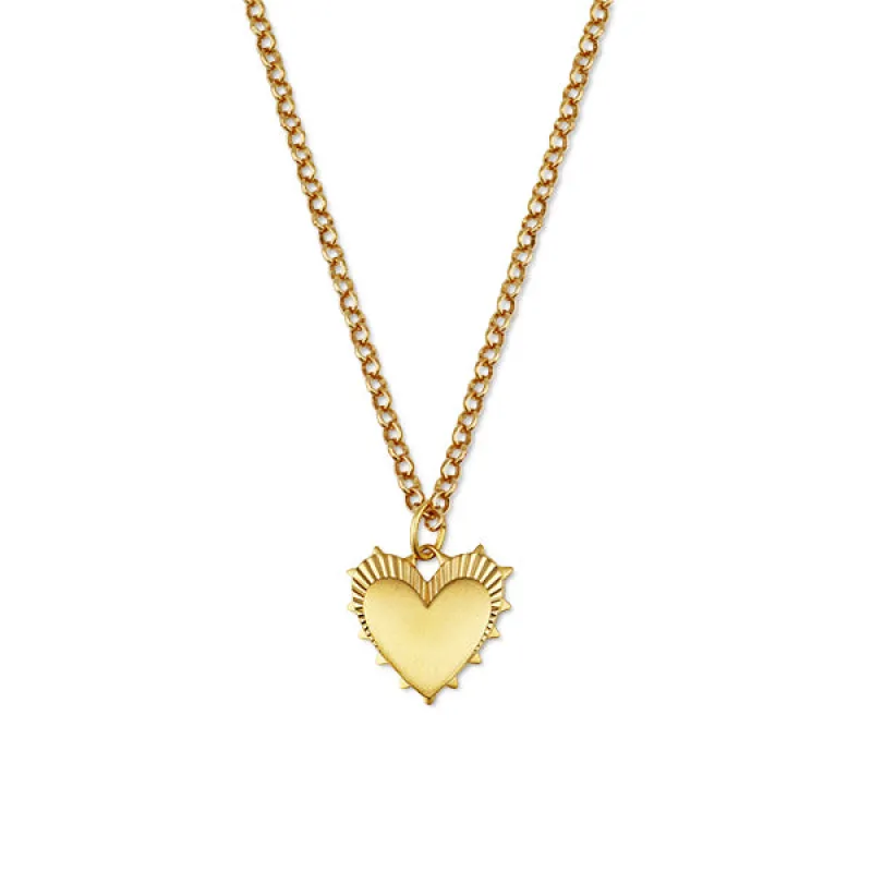 Small Heart of Gold Necklace sold by HART