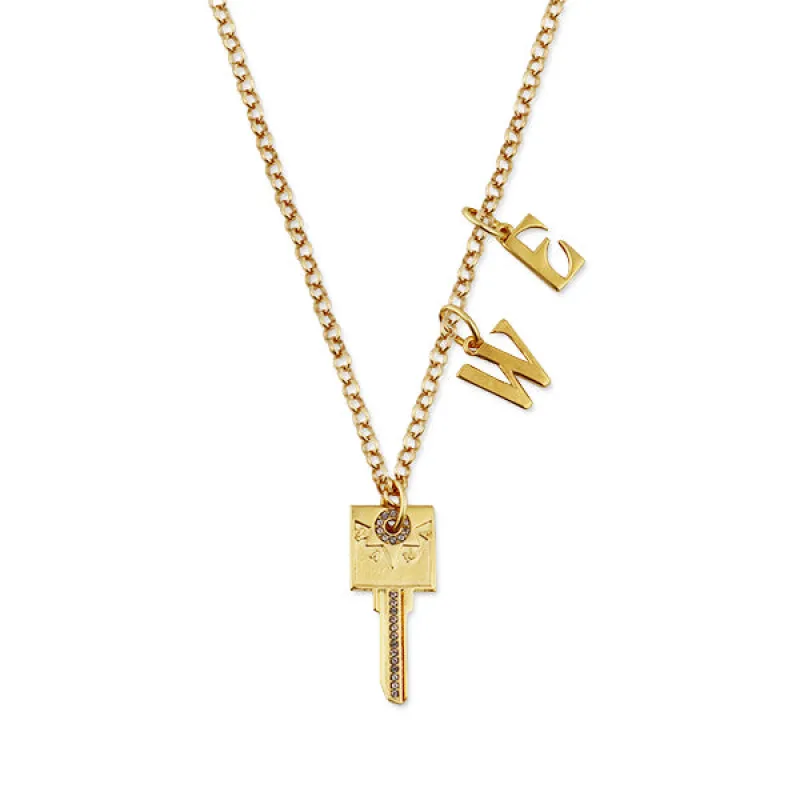 Personalized MAMA Compass Key Necklace sold by HART