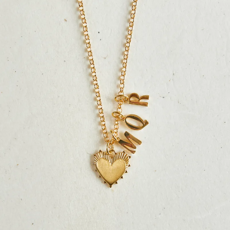 Personalized Small Heart of Gold Necklace sold by HART product image thumbnail 3