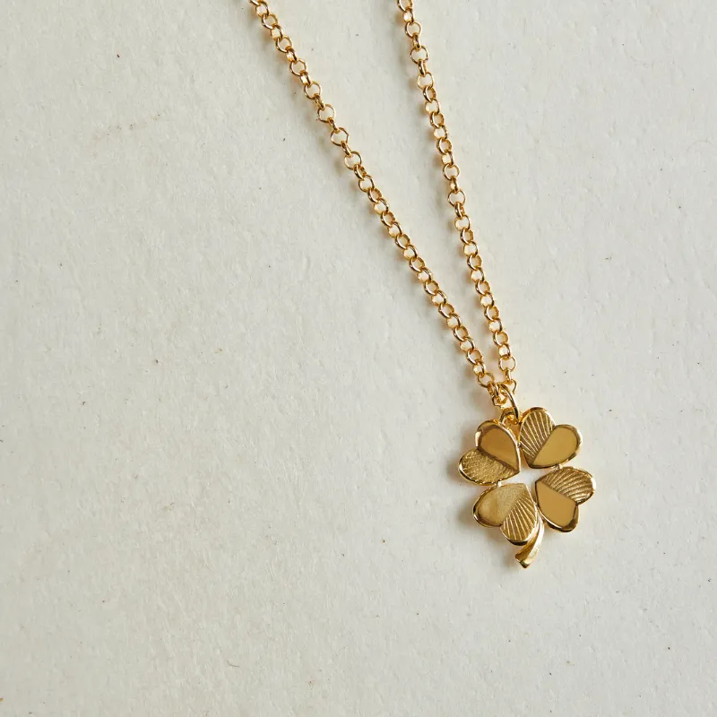 Small Luck and Love Clover Necklace sold by HART product image thumbnail 3