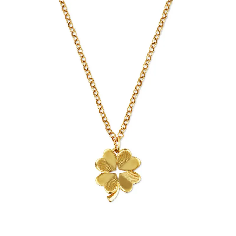 Small Luck and Love Clover Necklace sold by HART