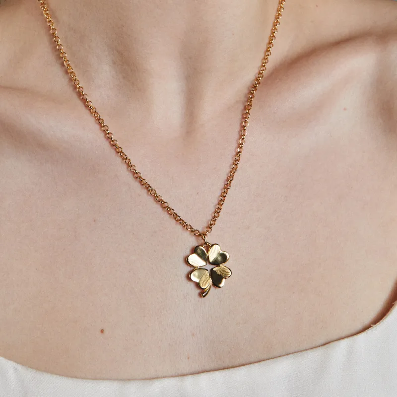 Small Luck and Love Clover Necklace sold by HART product image thumbnail 2