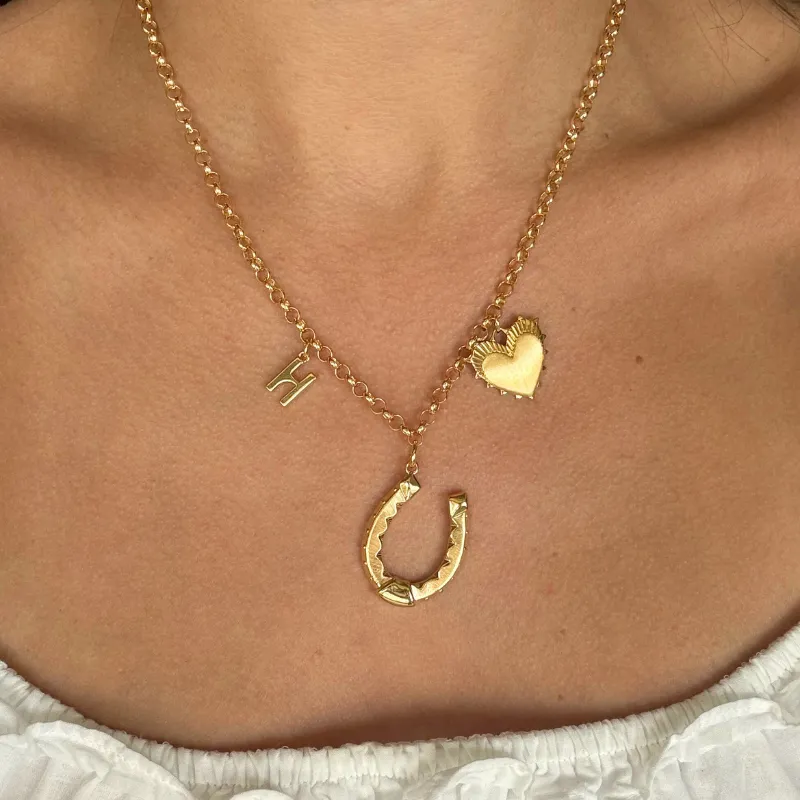 Personalized Fortuna Horseshoe Necklace sold by HART product image thumbnail 2