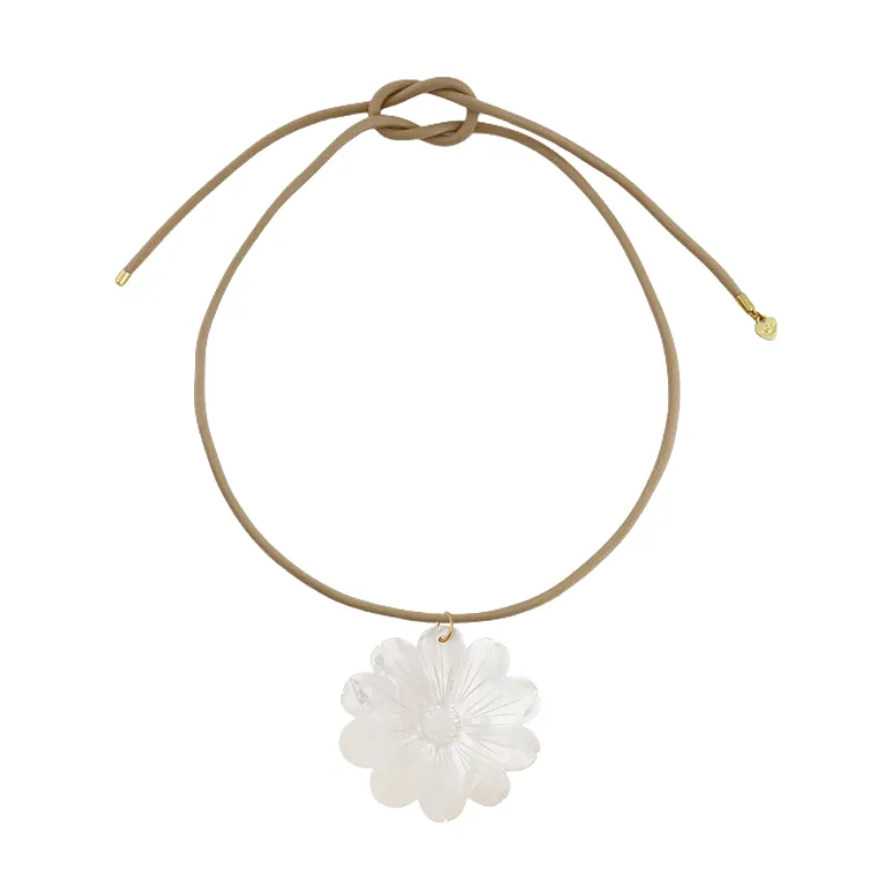 Mother of Pearl Daisy Cord Necklace sold by HART product image thumbnail 2