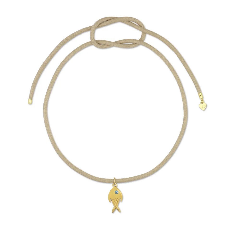 Dune Ecru Necklace Cord with Fish Charm sold by HART