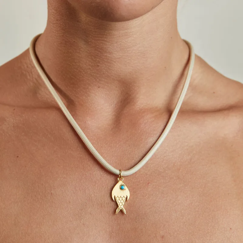 Dune Ecru Necklace Cord with Fish Charm sold by HART product image thumbnail 2