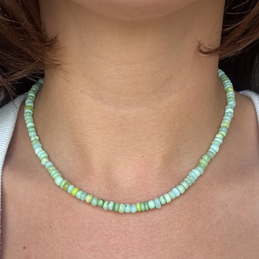 Teeny Green Opal Gemstone Necklace sold by HART product image thumbnail 2