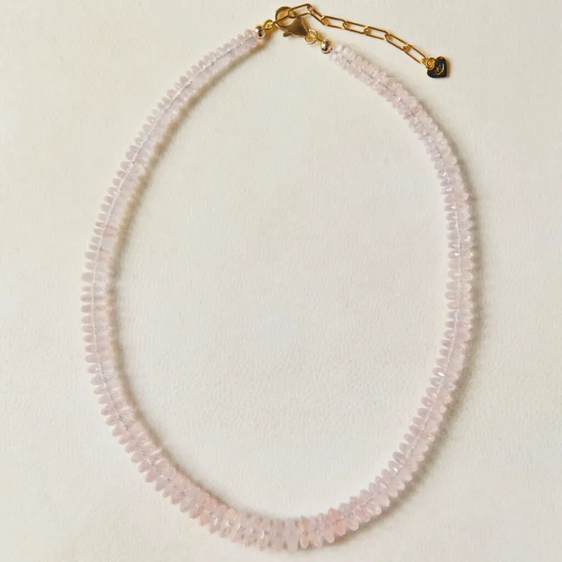 Graduated Rose Quartz Gemstone Necklace sold by HART