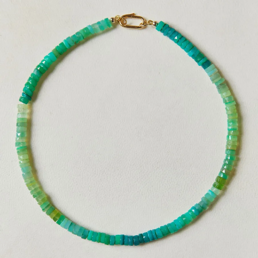Heishi Chrysoprase Gemstone Necklace sold by HART