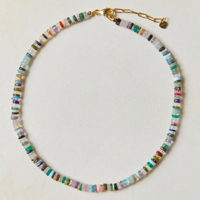 Small Mixed Opal Gemstone Necklace sold by HART