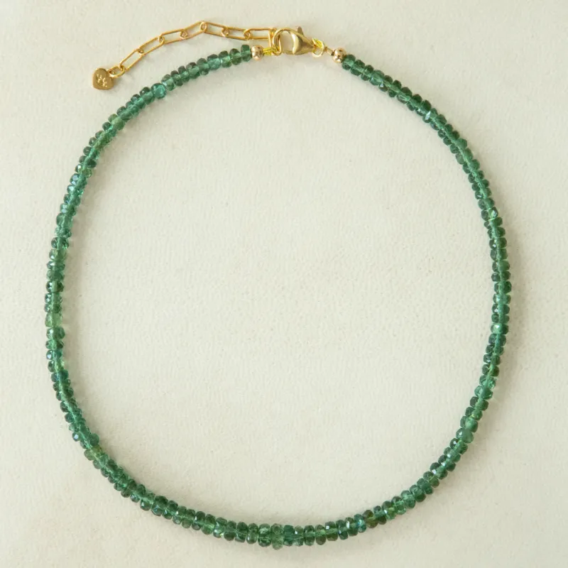 Small Green Apatite Gemstone Necklace sold by HART