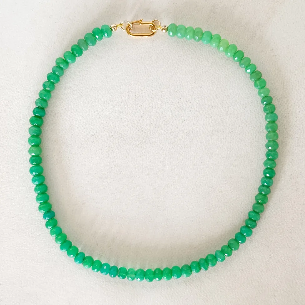 Small Chryso-Chalcedony Gemstone Necklace sold by HART