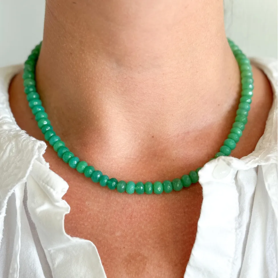 Small Chryso-Chalcedony Gemstone Necklace sold by HART product image thumbnail 2