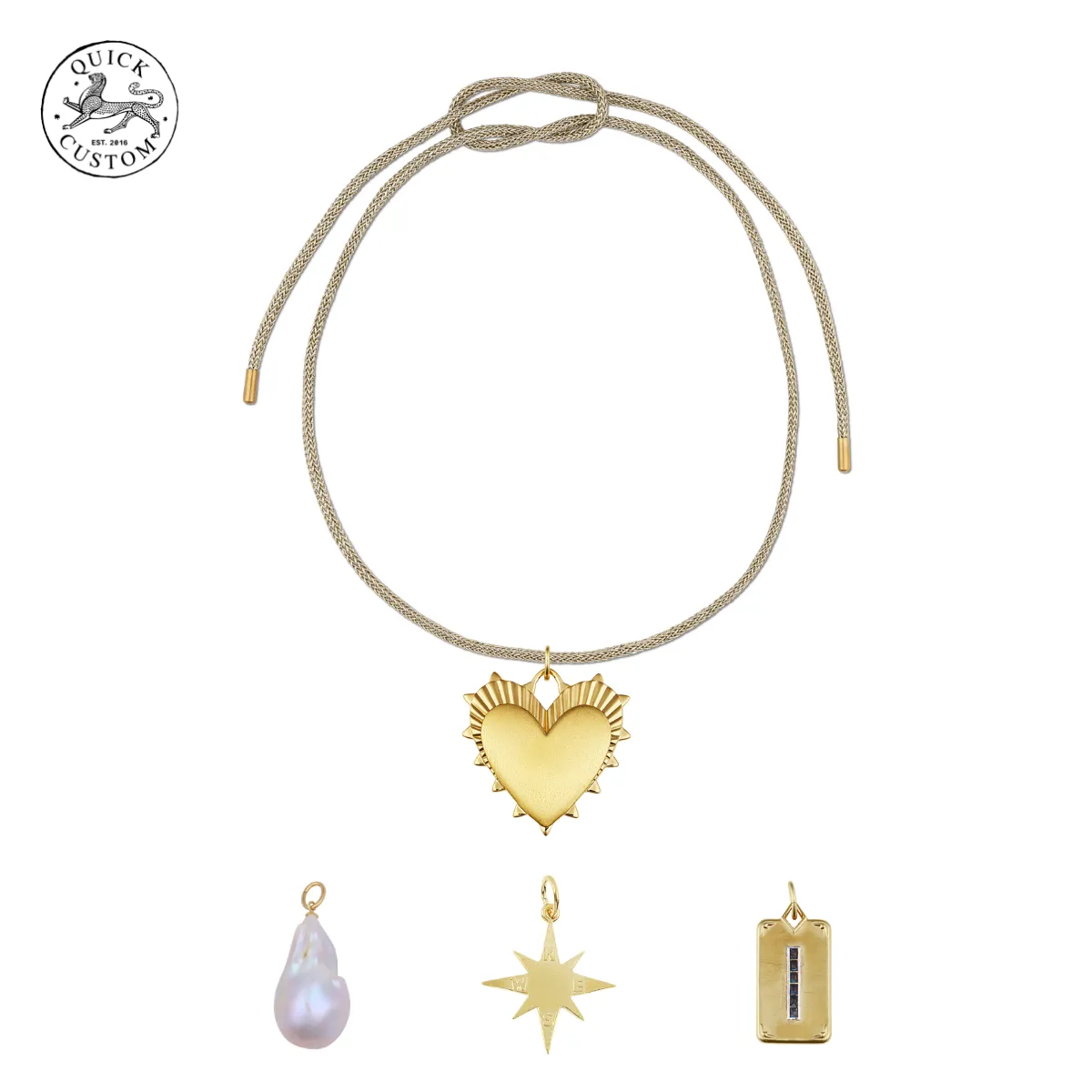 Gold Cord Pendant Necklace sold by HART