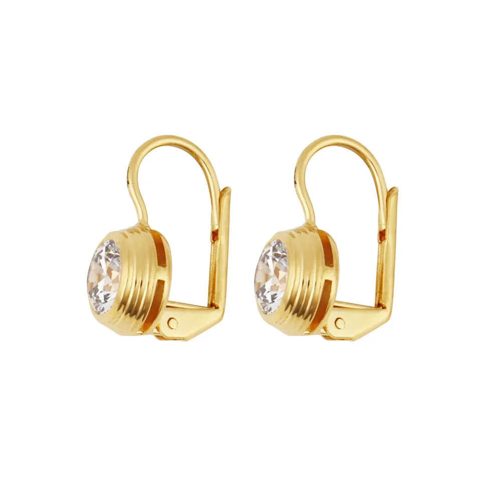 Bezel Drop Earrings sold by HART product image thumbnail 2
