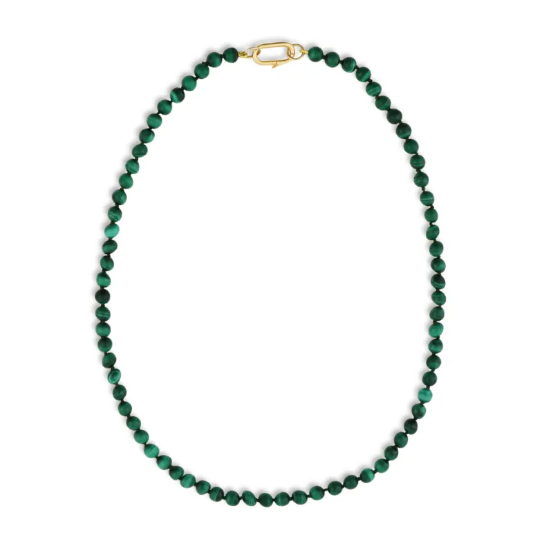 Malachite Knotted Gemstone Strand sold by HART