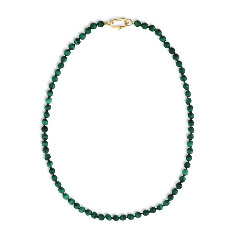 Malachite Knotted Gemstone Strand sold by HART