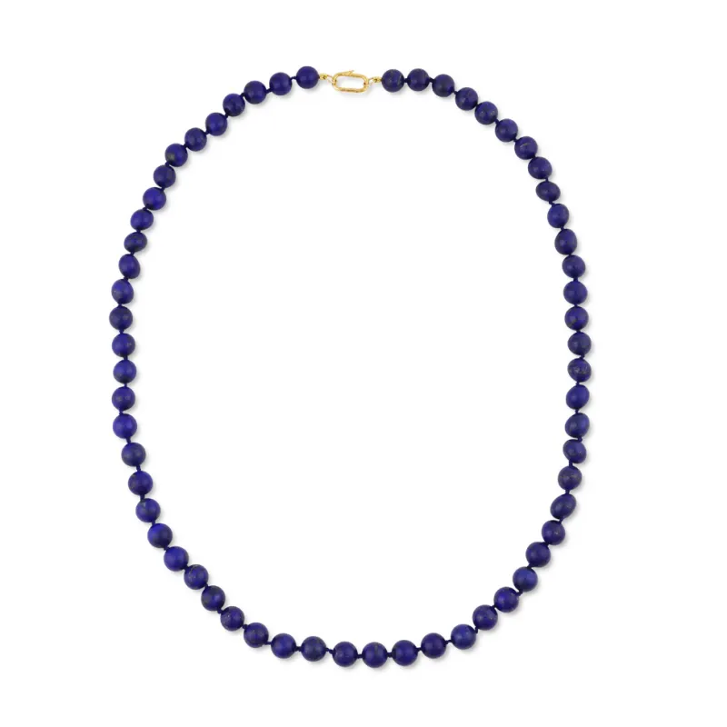 Long Lapis Lazuli Knotted Gemstone Necklace sold by HART
