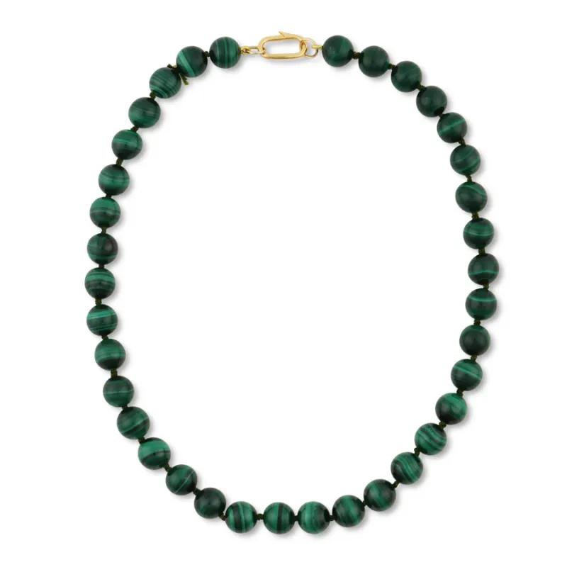Malachite Knotted Gemstone Necklace sold by HART