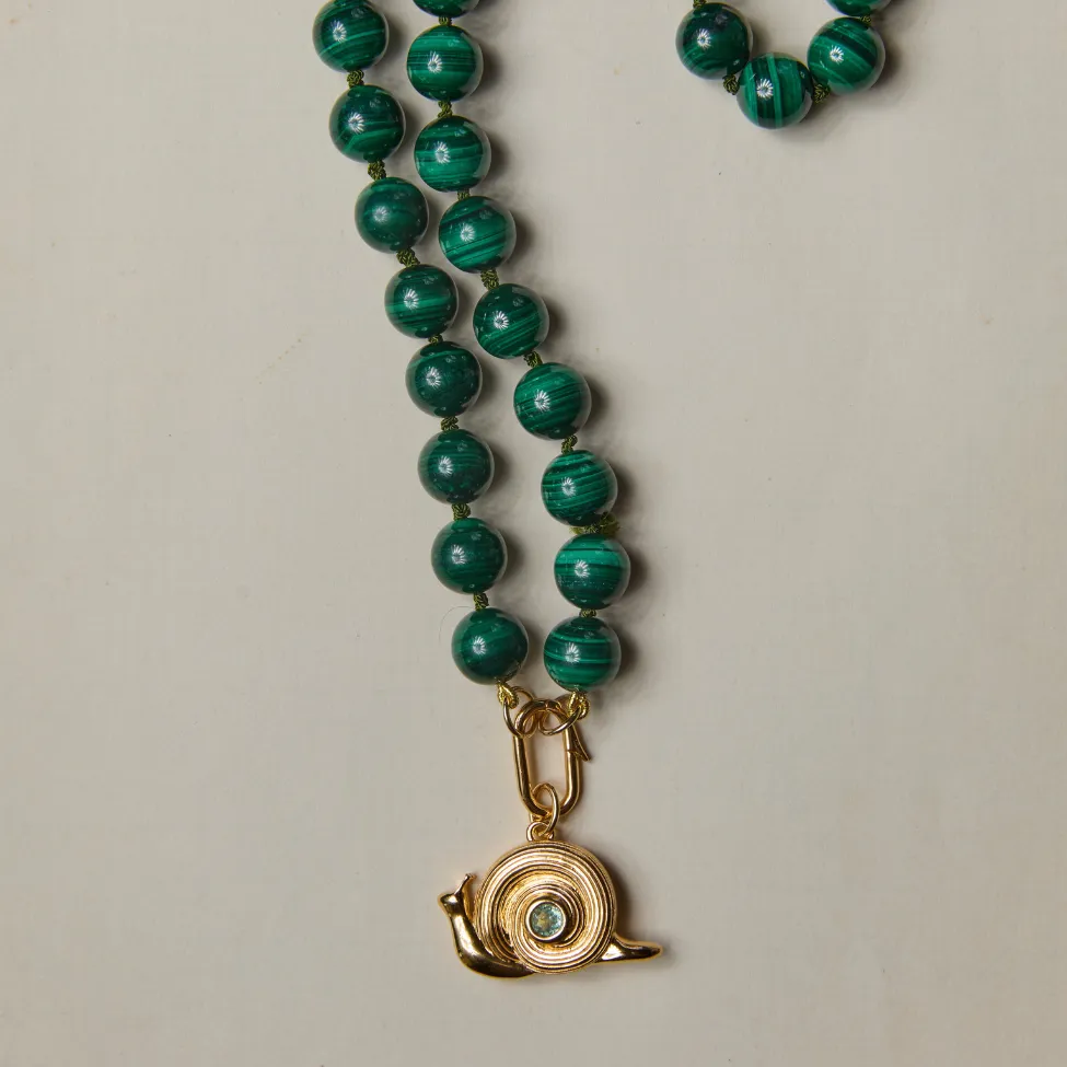 Malachite Knotted Gemstone Necklace sold by HART product image thumbnail 4
