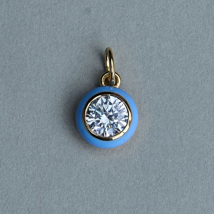 Blue Enamel Bezel Charm sold by HART product image thumbnail 2