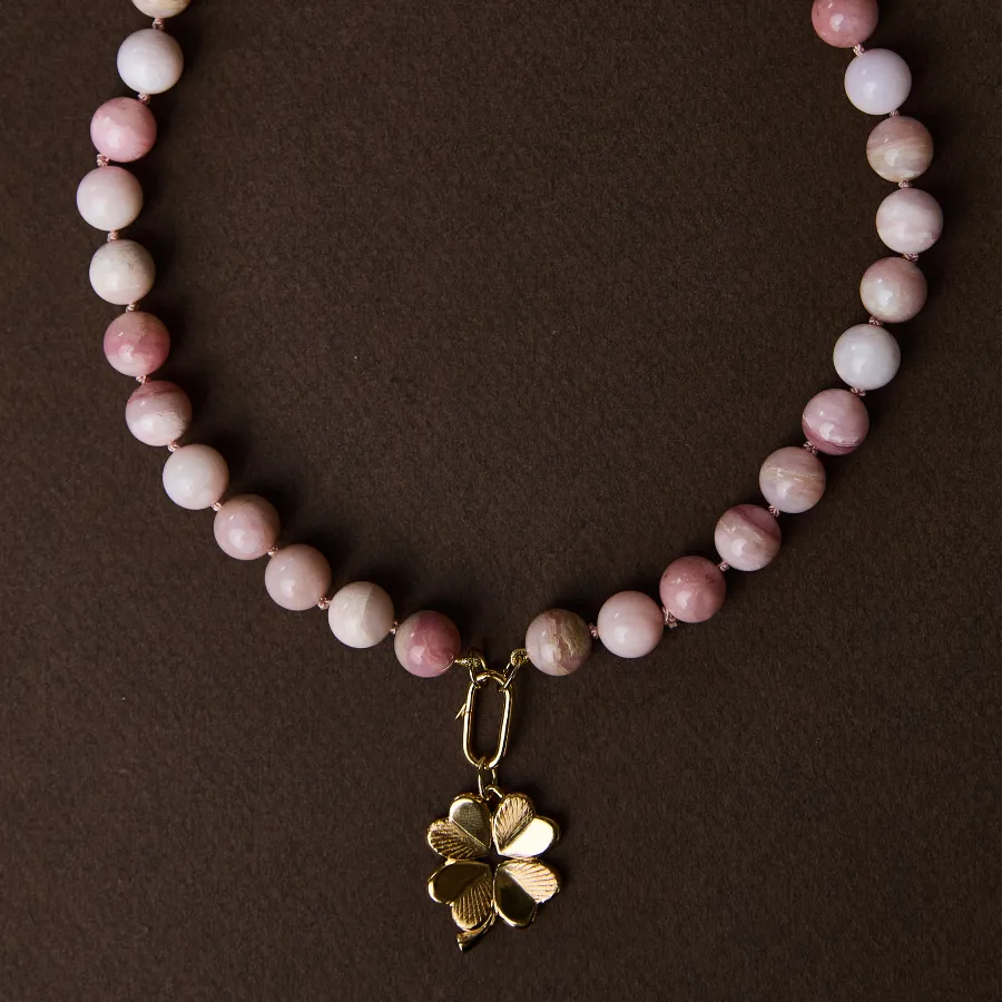 Pink Opal Knotted Gemstone Necklace sold by HART product image thumbnail 2