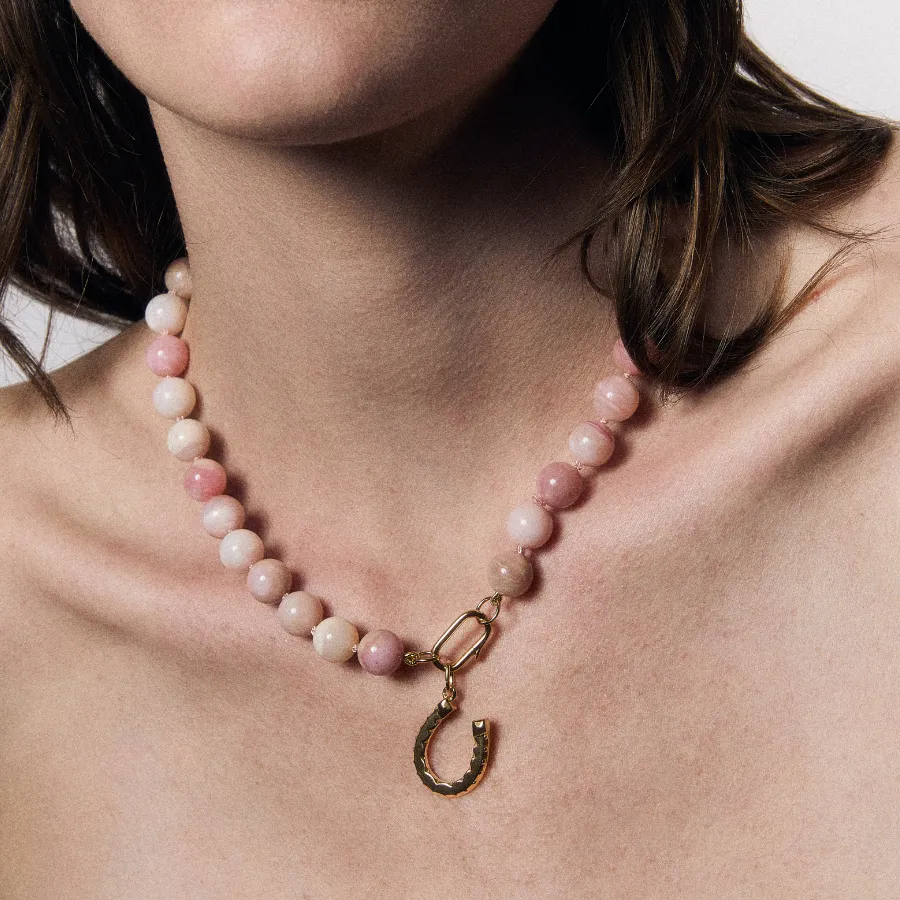 Pink Opal Knotted Gemstone Necklace sold by HART product image thumbnail 3