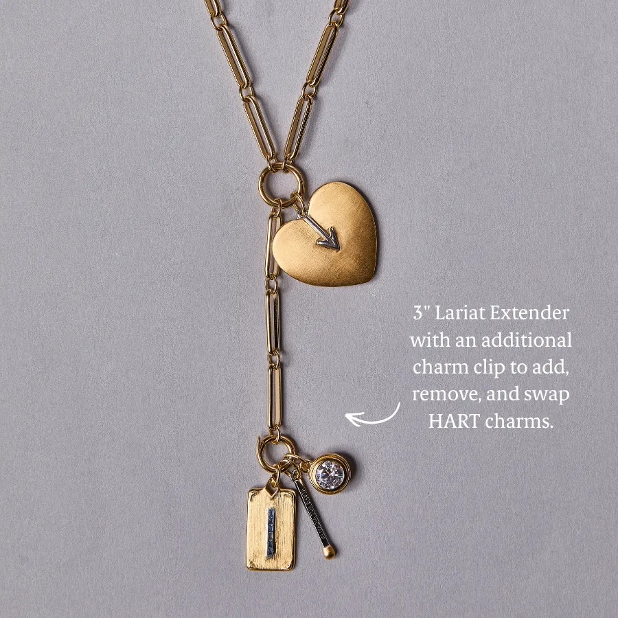 Mixed Link Charm Clip Lariat Necklace sold by HART product image thumbnail 2