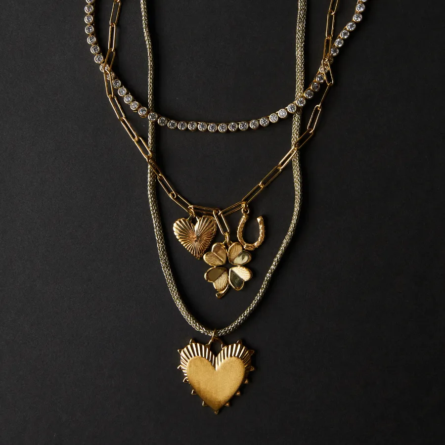 Sun Medallion on Gold Lurex Necklace Cord sold by HART product image thumbnail 4