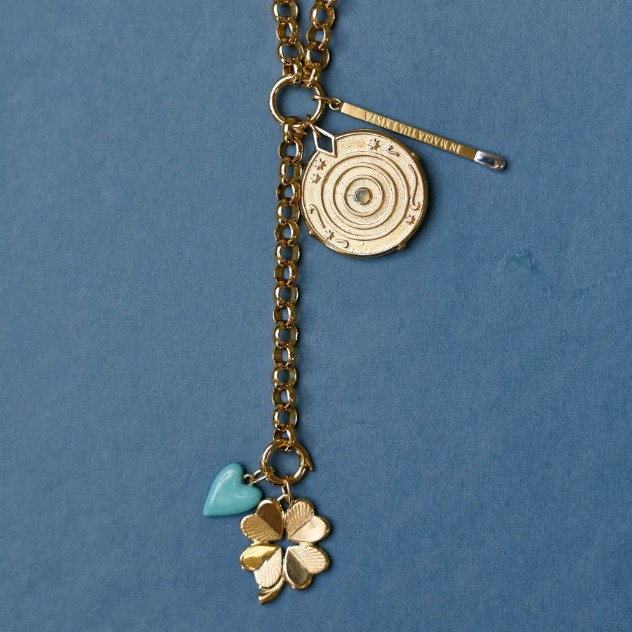 Chunky Rolo Charm Clip Lariat Necklace sold by HART product image thumbnail 5