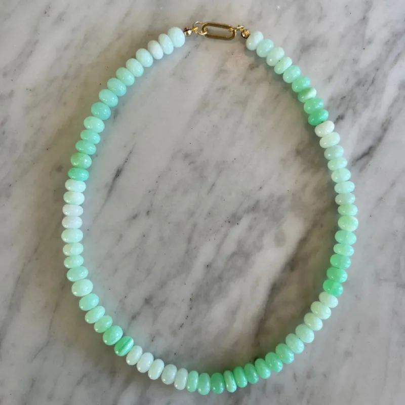 Light Green Opal Gemstone Necklace sold by HART