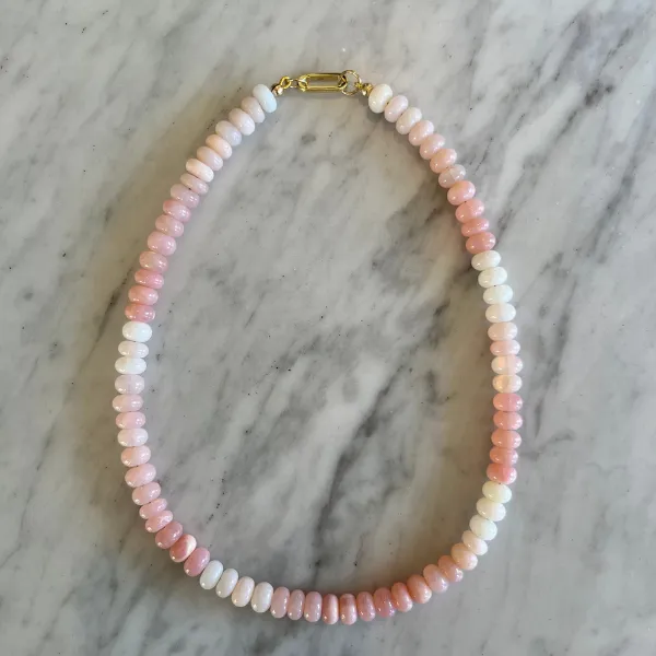 Light Pink Opal Gemstone Necklace sold by HART