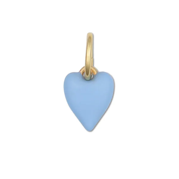 Mini Blue Enamel Heart Charm sold by HART