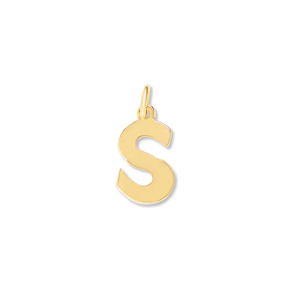 Flat Letter S Charm sold by HART