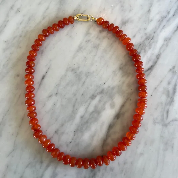 Carnelian Gemstone Necklace sold by HART