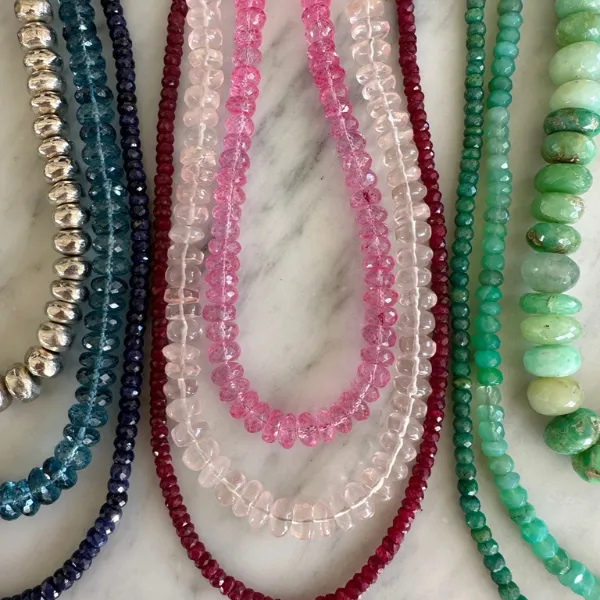 Shaded Pink Topaz Gemstone Necklace sold by HART product image thumbnail 5