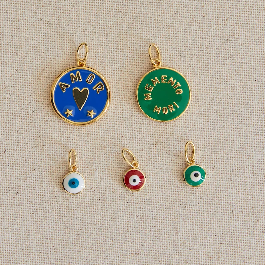 Red Enamel Evil Eye Charm sold by HART product image thumbnail 3