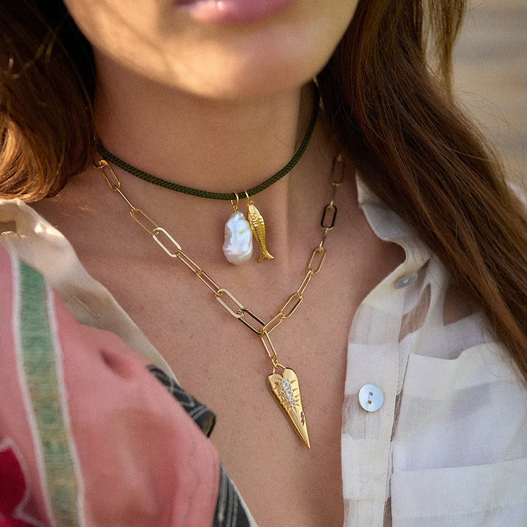 Olive Cord with Baroque Pearl sold by HART product image thumbnail 3