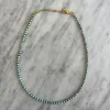 Teeny Turquoise and Hematite Gemstone Necklace sold by HART